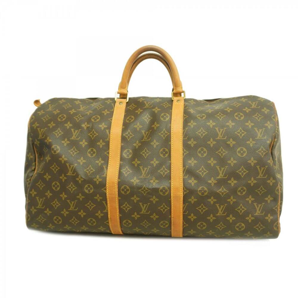 LOUIS VUITTON Brown Monogram Keepall 55 Boston Bag - Picture 1 of 15